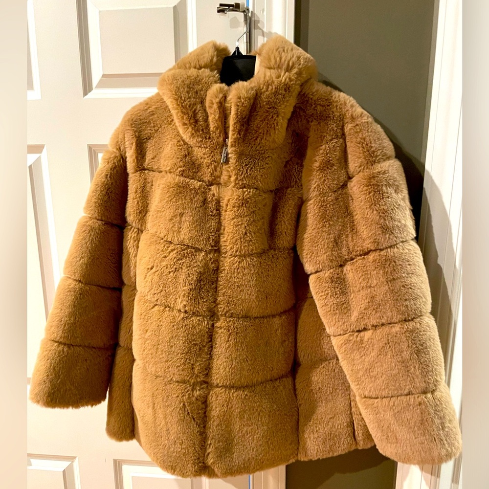 Michael Kors faux fur coat XL